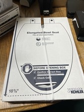 KOHLER Cachet Elongated Toilet Seat Soft Close Ice Grey