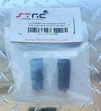 STRC CNC Machined Aluminum Rear Lock-out Axial SCX10 II (1pr) Black STA31383BK 