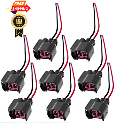 Saihisday Fuel Injector Pigtail Connector Plug Wire EV6 For F-ord Mustang
