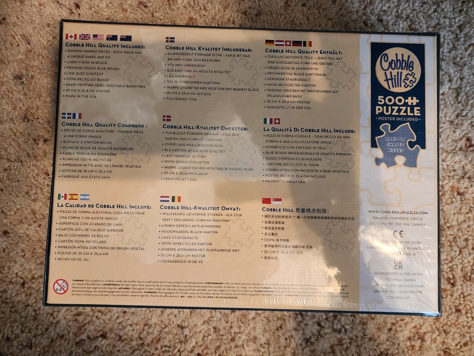 Jigsaw Puzzle Association 500 Piece & Poster Included eBay