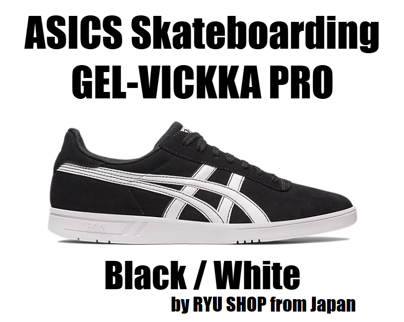 ASICS Skateboarding Shoes GEL-VICKKA PRO 1201A486.002 Black / White