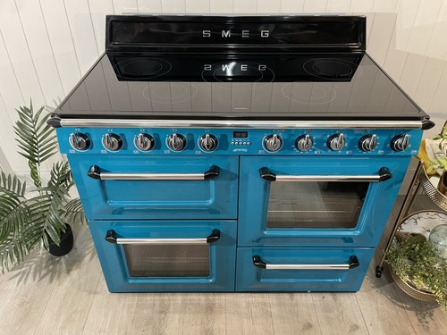 Smeg Victoria TR4110I 110cm Electric Range Cooker with Induction Hob - Teal - Picture 9 of 18
