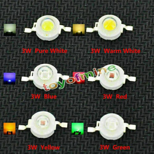 5Pcs 5W 4.2V High Power warm Red Blue RGB RGBW SMD LED CHIP Beads - Picture 3 of 7