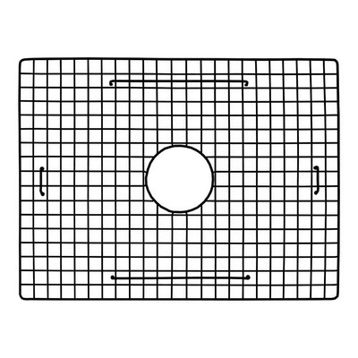 Native Trails GR2217-MB 22.75'' x 17.25'' Bottom Grid Matte Black