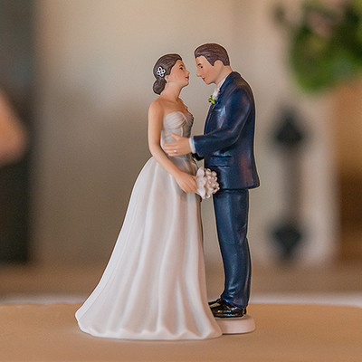 Contemporary Vintage Romantic Couple Wedding Cake Topper 68180006687 Ebay
