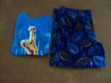Cat  Jack Boy's Football Sports 2 Piece Pajama Set Size XS 4/5 Pajamas