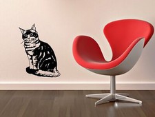 Wall Stickers Vinyl Decal Beautiful Cat Animal Pets Design Room ig902
