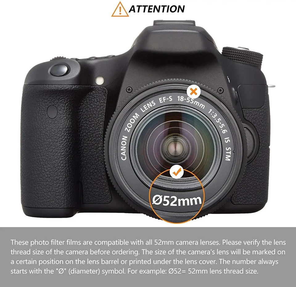 Square Shape Lens Hood 28mm 30mm 34mm 39mm 37mm 40.5mm 42mm 43mm 46mm 48mm 49mm - Image 2 of 4