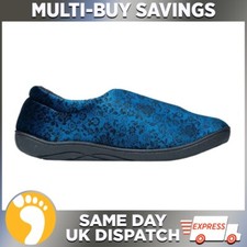 Padders Hope Women's Slippers - Wide EE Fit with Comfy Memory Foam - Royal