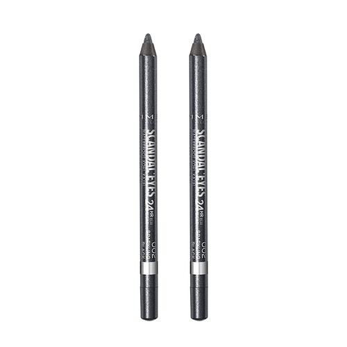 Delineador de ojos Rimmel impermeable Kohl Kajal, negro brillante, 0,04 fl oz, paquete de 2 - Imagen 6 de 12