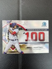 2023 Bowman Chrome Angel Martinez Scouts Top 100 Guardians BTP-100