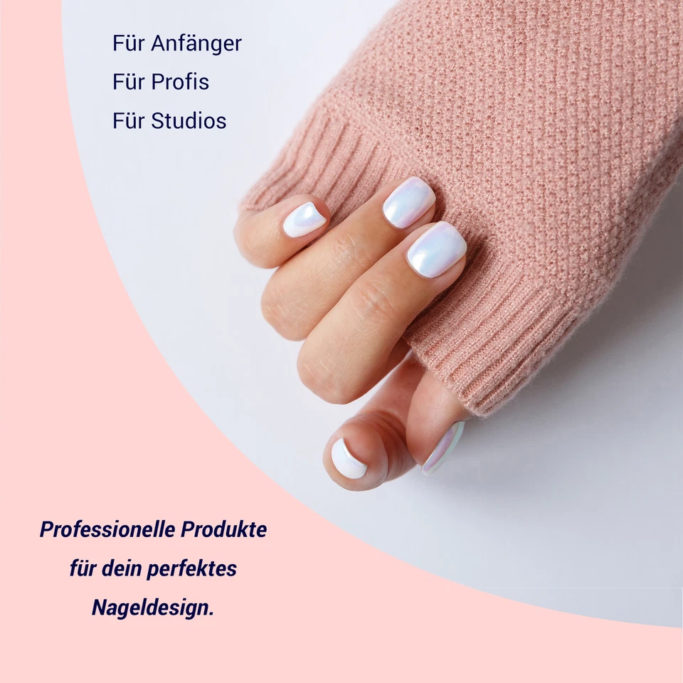 Starter Set Nagel UV LED Farb Gel Lampe Fräser Studio Nail Art Glimmer Glitter - Bild 3 von 4