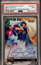 Brett Baty 2020 Bowman's Best B20BTY Prospect RC AUTO PSA 9 “MINT” METS CALL-UP