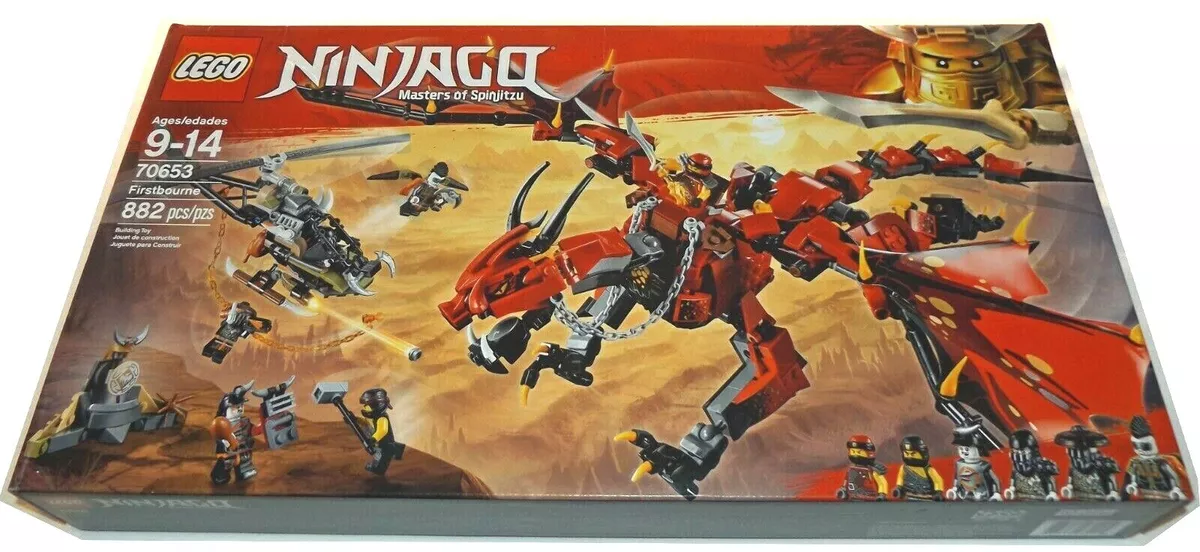 LEGO Firstbourne Ninjago Kai fire red dragon Cole ninja | eBay