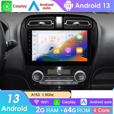 9'' Autoradio Für Mitsubishi Mirage Space Star Android13 GPS Navi Carplay 64G BT