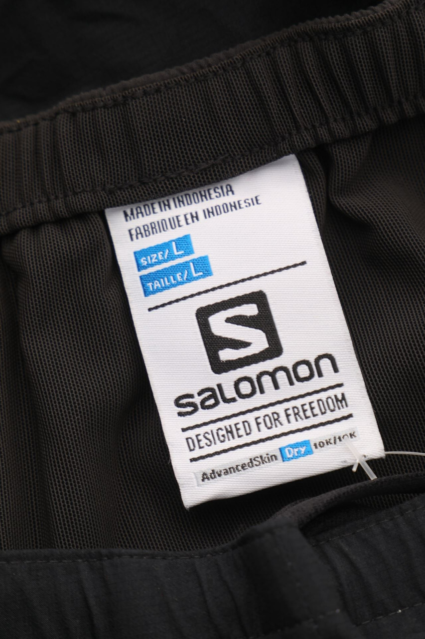 SALOMON Pantaloni Sportivi Fitness Allenamento L Nero