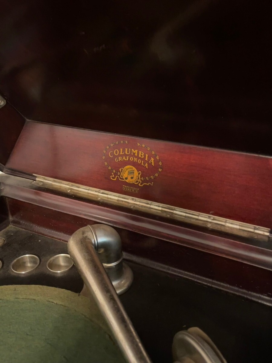 Antique Columbia Grafonola Type E-2 Phonograph, Hand Crank | eBay