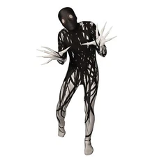 Adult Zalgo Morphsuit Mens Creepypasta Halloween Urban Legend Skin Suit M -XXL
