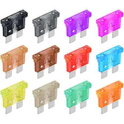 5 Stück ATO/ATC 19mm Flachstecksicherungen PKW AUTO 1A bis 40A Flachsicherung