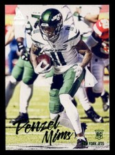 2020 Panini Chronicles #224 Denzel Mims Luminance Update Rookies Green