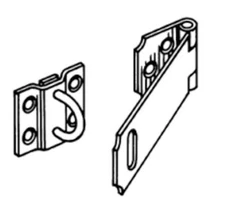 Hasp & Staple  2-1/2" Zinc Plated Adjustable
