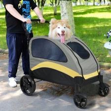 XL-Large Dog Stroller Pet Puppy Pram Pushchair Travel Cart Buggy Carrier Folding