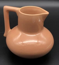 Mid-Century 16 fl. oz. Creamer Pitcher Jug Peachy-Tan USA