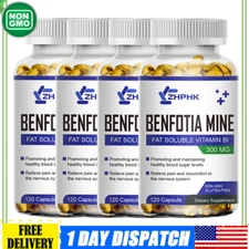 Benfotiamine 300mg (120 Vegetarian Capsules)-No Stearates-No Silicon Dioxide