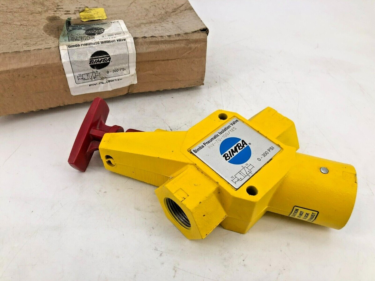 Bimba PIV-70-100/125 Pneumatic Isolation Valve New Surplus | eBay