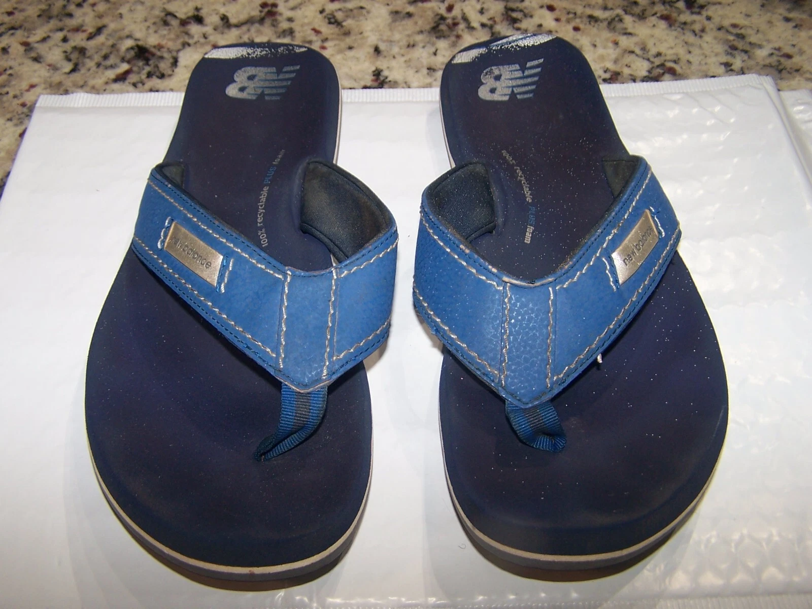 Sandali infradito uomo New Balance riciclabili più schiuma blu TG 9