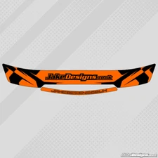 JakeDesigns HELMET VISOR STICKERS/STRIPS - Fluorescent Orange