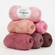 Cotton Yarn, Amigurumi Yarn Drops SAFRAN Sport weight yarn 40+ COLORS Get fast
