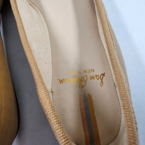 Sam Edelman Felicia Luxe Emblem Bow Ballet Flats Women's 5.5M Tan Leather SlipOn - Picture 5 of 16
