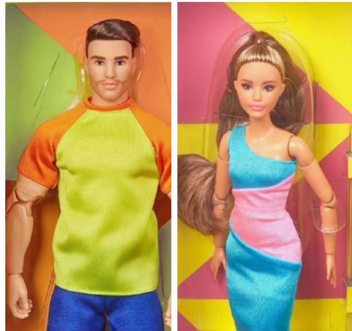 Barbie Looks Ken Beard Dolls #18, 15 Articulated, for OOAK