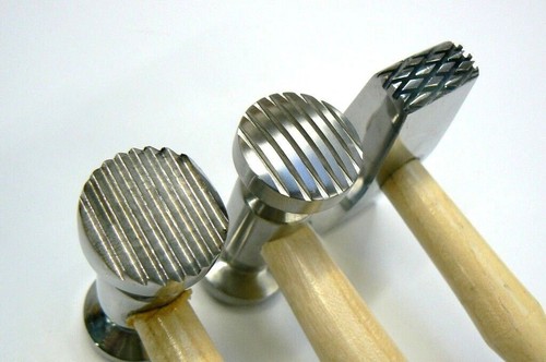Texturing Metal Hammers Repousse Set 6 Patterns Texture Hammer Jewelry Craft - Picture 4 of 6
