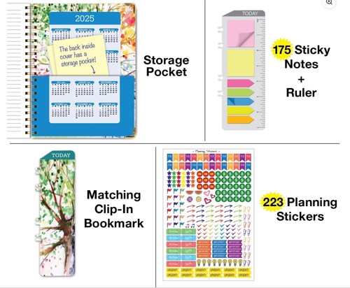HARDCOVER Academic Year 2024-2025 Planner: (June 2024 Through July 2025) 8.5"... - Picture 2 of 2