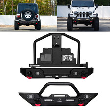 Vijay For 1997-2006 Jeep Wrangler Tj Front Or Rear Bumper Wtire Carrierlights