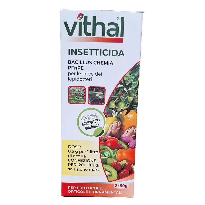 ITAL-AGRO VITHAL BACILLUS INSETTICIDA BIOLOGICO PER PIANTE ORNAMENTALI CHEMIA PFnPE G. 50