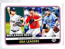 2020 Topps Big League Best ERA Leaders #255 G. Cole, J. Verlander,  C. Morton