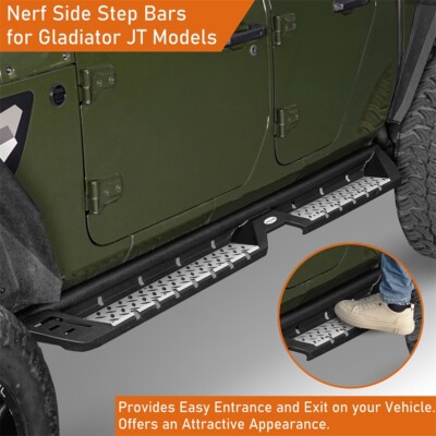Running Board Side Steps for 2020-2026 Jeep Gladiator JT 4 Doors, 5.2'' Drop Down