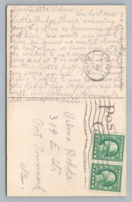 ''Lost Our Little Pudge~Wagging Tail'' Pet Dog Death Message~Everett WA Puppy 1918