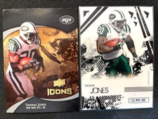 NFL - Thomas Jones 2009 Upper Deck ICONS & 2009 Donruss Rookies & Stars