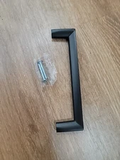 Pull Handle Metro Matte Black Kitchen Bathroom 128mm 5 Inch Ctr Part # 4116-1055