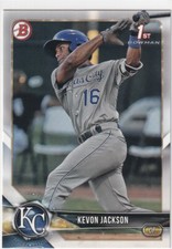 2018 BOWMAN 1ST RC KEVON JACKSON KANSAS CITY ROYALS FIRST ROOKIE S2715