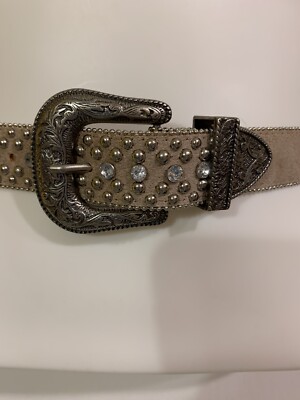 Ladies Guess Brand Western Style Belt w/Rhinestone and Rivet  display picture 2
