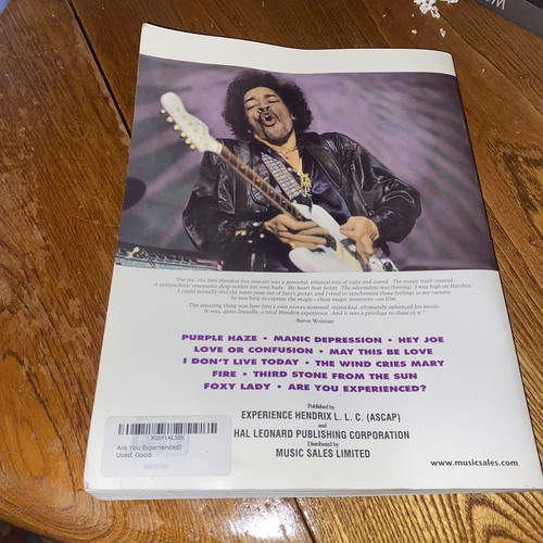 JIMI HENDRIX ARE YOU EXPERIENCED, Guitar & Bass Drums Song Book Notes & Photos - Picture 16 of 24