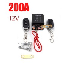 Dual Remote Control Car Battery Isolator Disconnect Kill Cut Off Master Switch