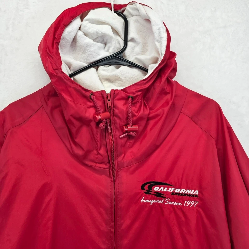 De Colección Top Gear Hombres California Speedway Racing Chaqueta Cortavientos Sudadera con Capucha Roja XL Foto 3 de 4