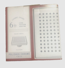BK Products 6" Square Shower Drain Polished Chrome Model 133-015S03: