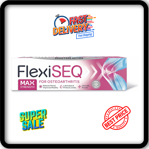Flexiseq Max Strength Gel 50g, Drug-free, Joint Pain Relief Gel NEW - Picture 1 of 6